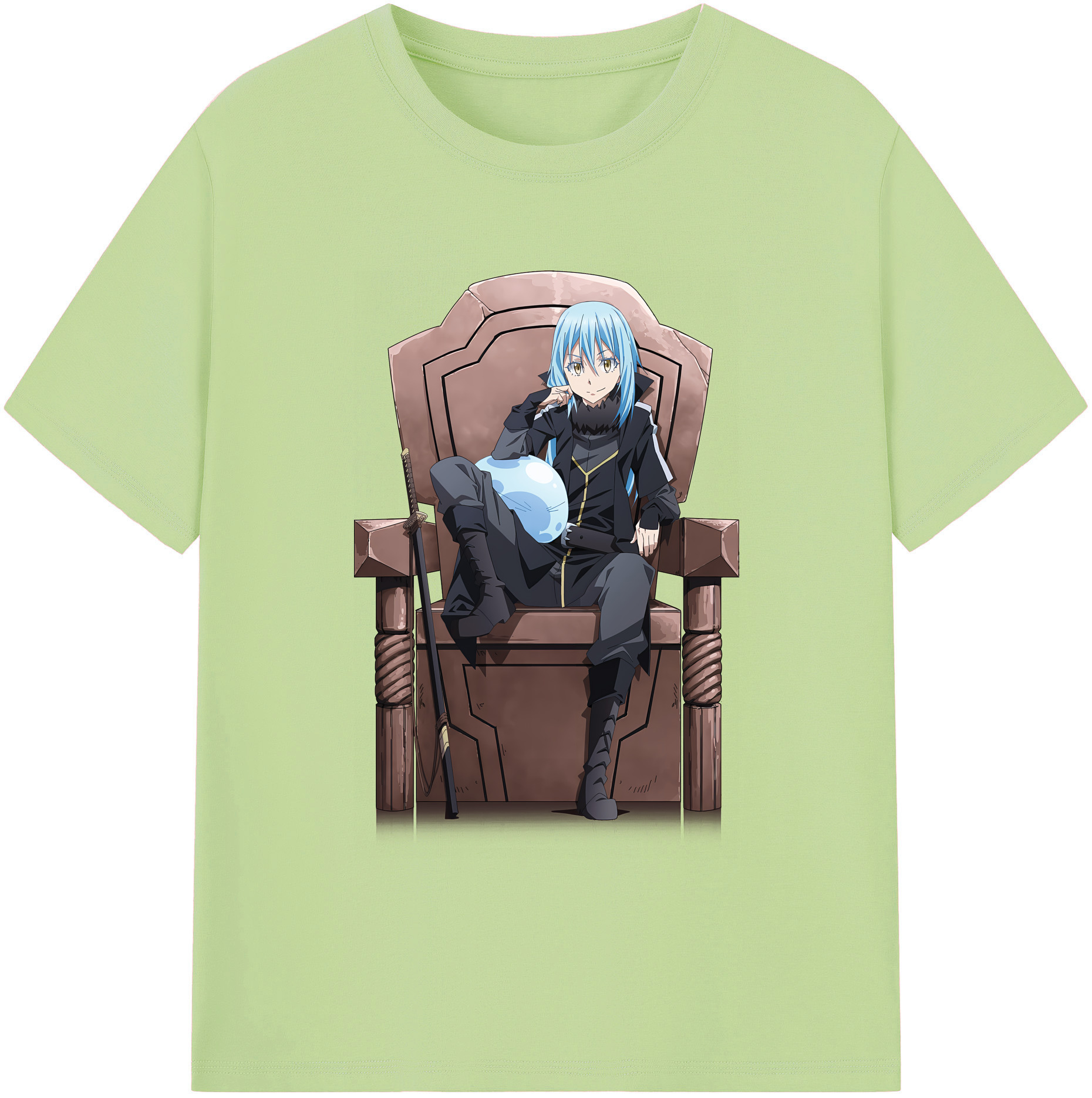 （画像用） 転スラ Regarding Reincarnated to Slime 綿100％半袖Tシャツ（フロントプリント）
